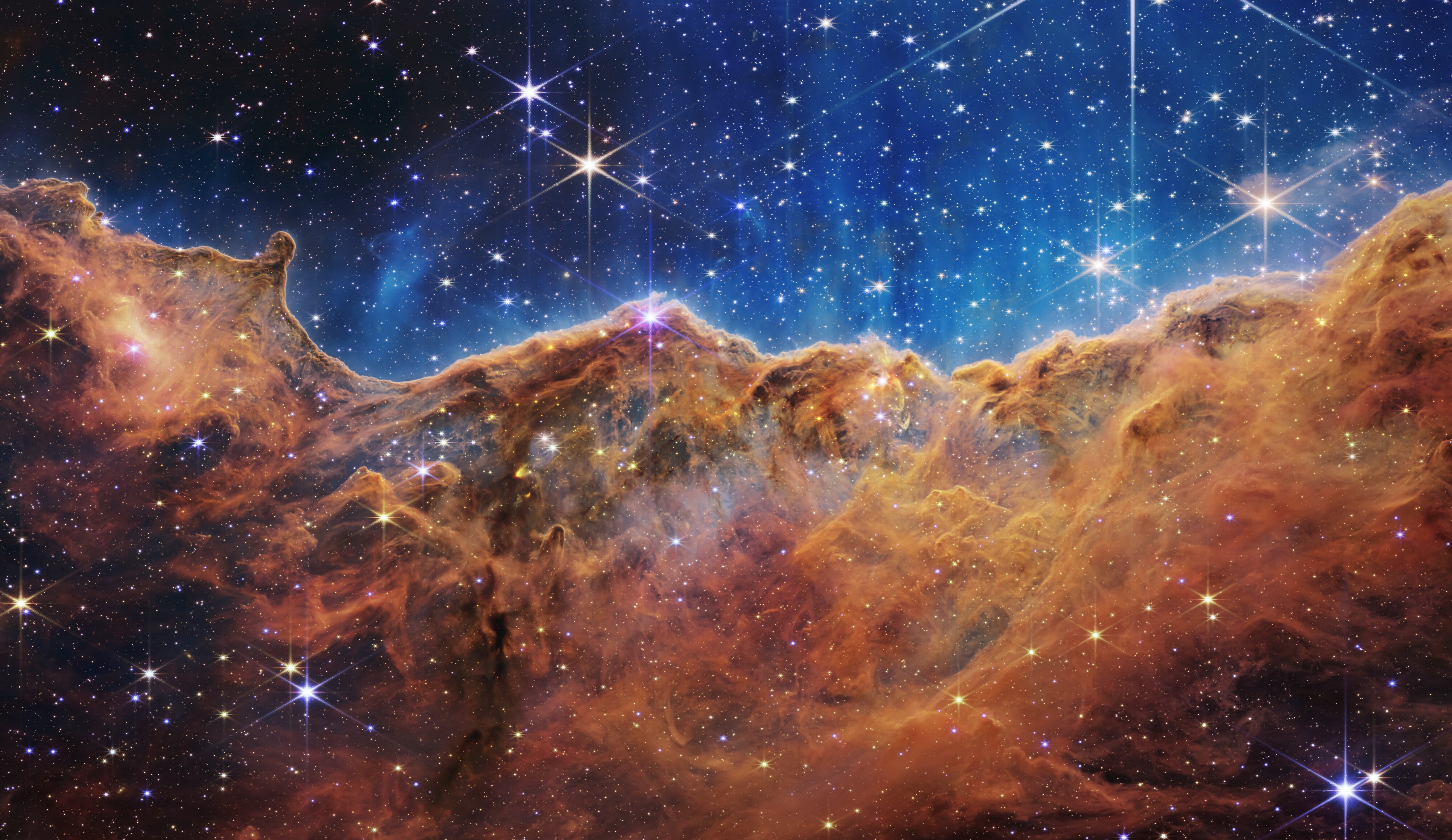 NIRCam Image of the Cosmic Cliffs in Carina