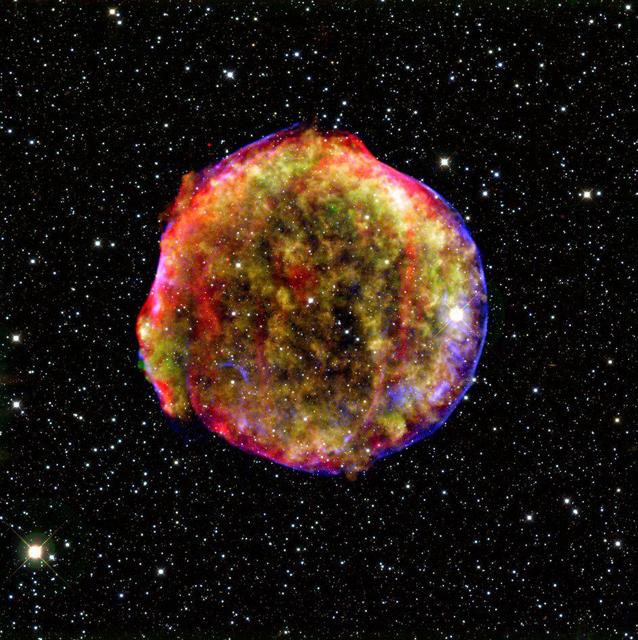 Vivid View of Tycho Supernova Remnant photography by guiiu on Glass Gallery