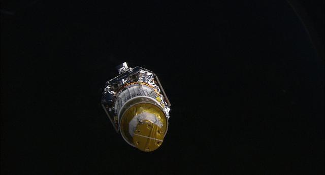 Views of the Chandra telescope take with HDTV on STS-93 photography by guiiu on Glass Gallery