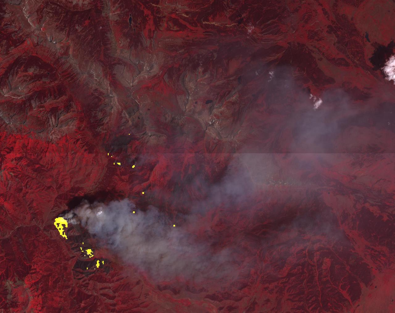 Wyoming Wildfire Spotted by NASA Spacecraft photography by guiiu on Glass Gallery