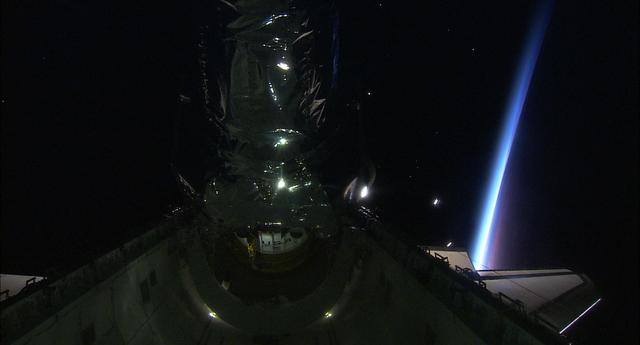 Views of the Chandra telescope take with HDTV on STS-93 photography by guiiu on Glass Gallery