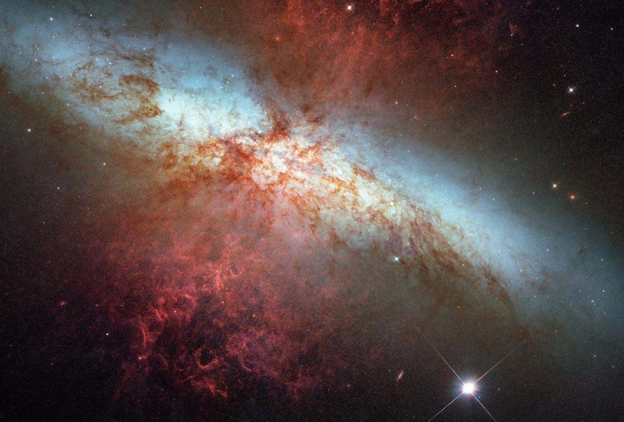 Hubble Monitors Supernova In Nearby Galaxy M82 photography by guiiu on Glass Gallery
